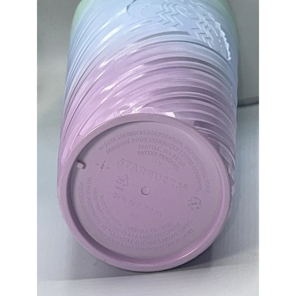 STARBUCKS 2025 Pastel Swirl Siren Venti‎ Tumbler Cold Cup Pink Lilac Mint Ombre